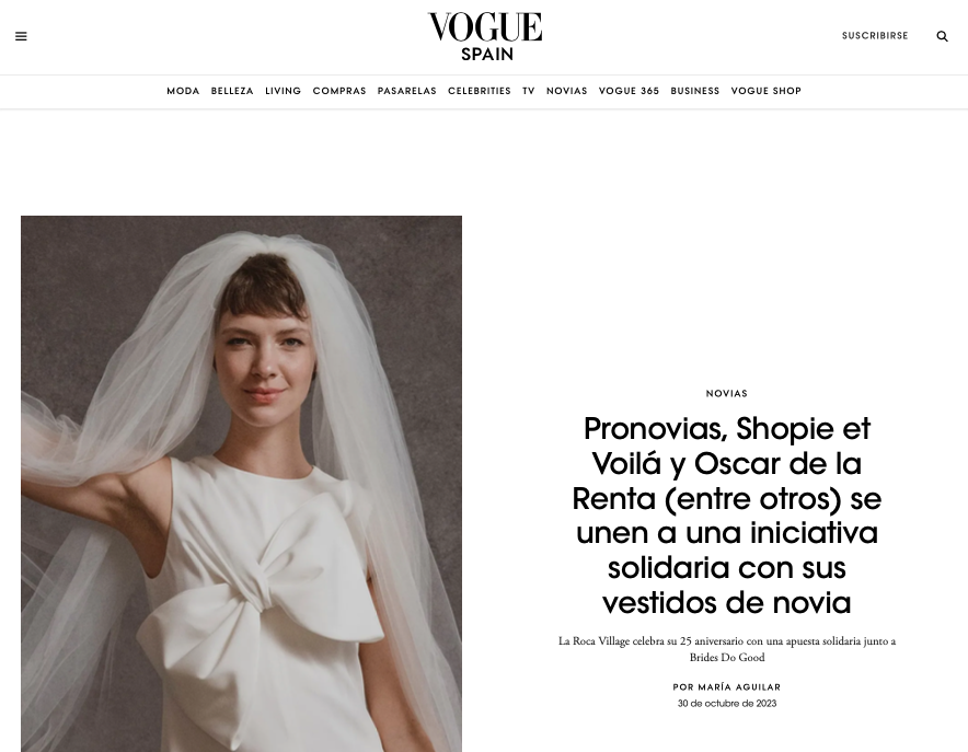 Brides Do Good Vogue Spain (Online)